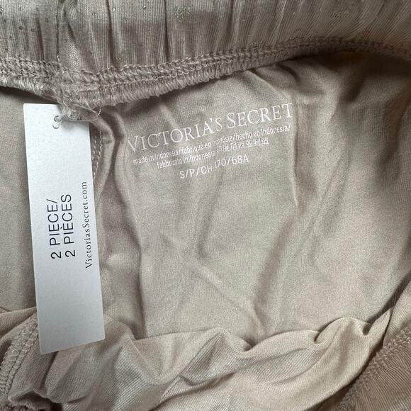 Victoria’s Secret Modal Short PJ Set Pink Hearts Valentines Small NWT - Picture 6 of 8